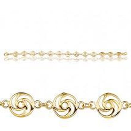 Montebello Armband Hanoi - 925 Zilver Goudverguld - 7mm - 18cm