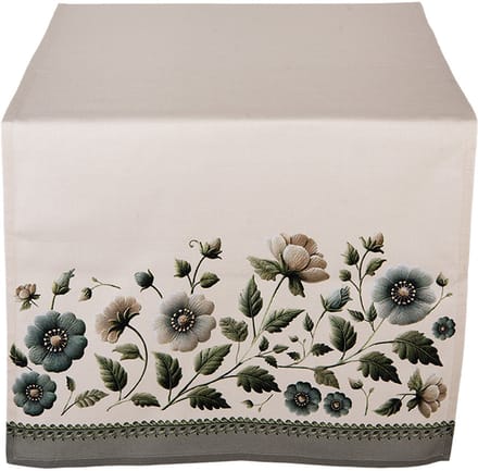 Clayre & Eef Tafelloper 50x140 cm Beige Katoen