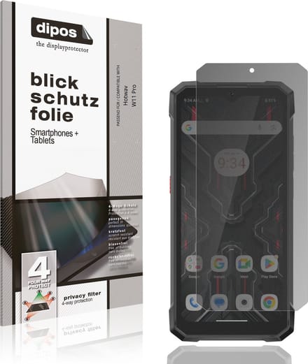 dipos – Matte Privacy Screenprotector geschikt voor Hotwav W11 Pro | Anti-Spy Beschermfolie