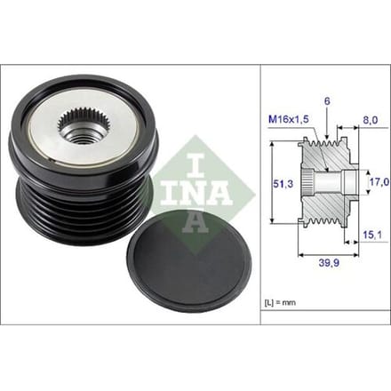 Schaeffler Ina Generator vrijloop INA 535 0252 10