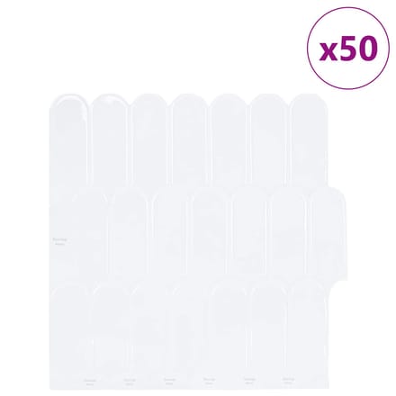 vidaXL - Veer - Tegel - 50 - st - Wit - 30 - x - 30 - cm - Polyurethaan - en - PET