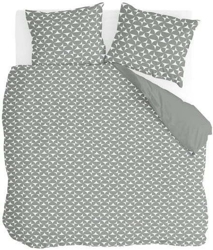Byrklund Dekbedovertrek Arc Fusion - 200x220 - 100% Polyester - Groen / Wit
