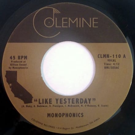 Monophonics / Destruments - Like Yesterday / Freedom (7" Single)