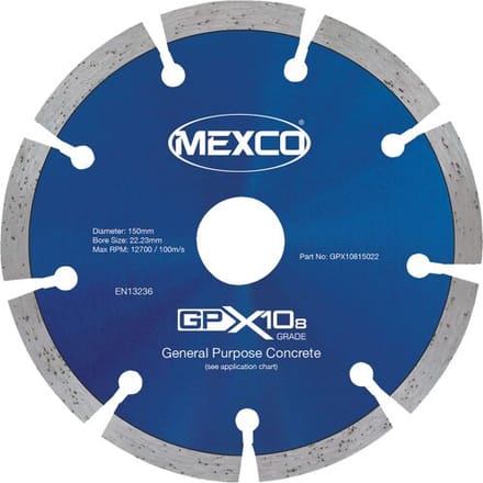 Mexco diamantschijf universeel 150x22,2mm