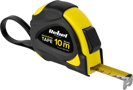 Rebel Tools - Stalen Rolmaat - 10m - 25mm - Zwenkarm