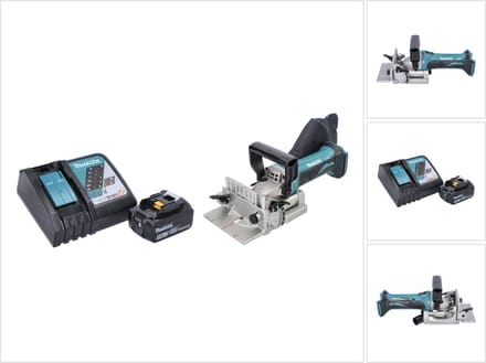Makita DPJ 180 RT1 accu-groeffrees 18 V 100 mm + 1x accu 5,0 Ah + oplader