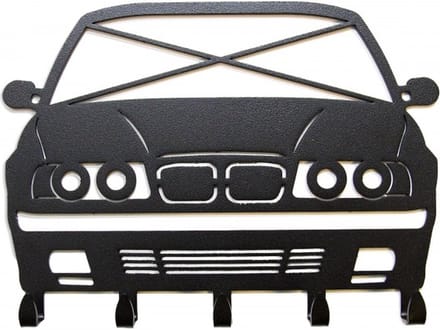 Sleutelhouder BMW - E34 - Sleutelrekje - auto - kapstok - M - drift - race - hoge kwaliteit - REYHS - design - handig - stoer
