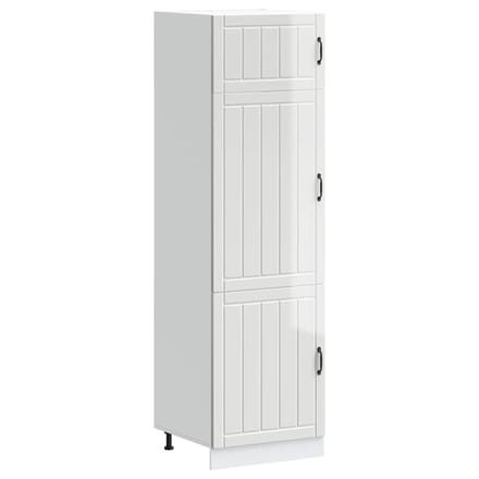 vidaXL - Keukenkast - Lucca - bewerkt - hout - hoogglans - wit