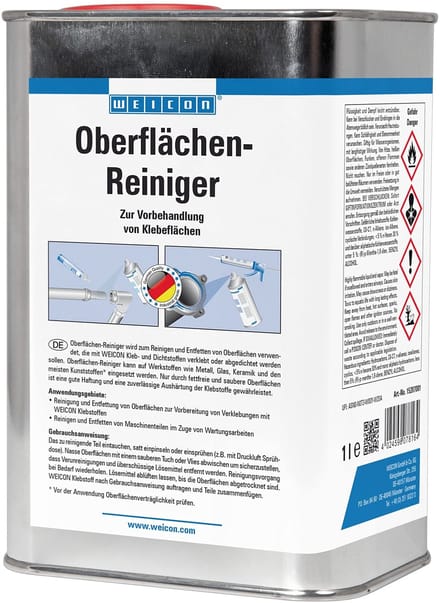 WEICON Oppervlaktereiniger – 1 L transparant reiniger ontvetter