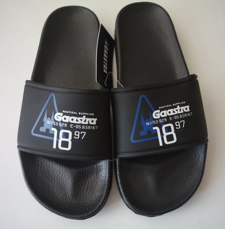 Gaastra badslippers zwart/blauw - Maat 41-42