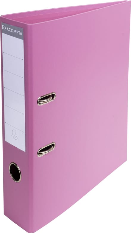 Exacompta 10x Prem'Touch® PVC Ordner met hefboom - rug 70 mm - A4 - Roze - 53755E