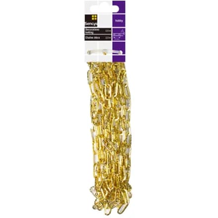 Sencys Decoratieve Ketting - Staal - Messinglook - 2mm - 2,5m