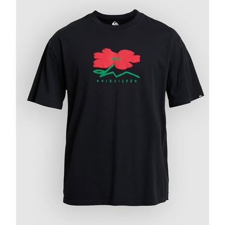 Quiksilver Structured Flower T-shirt Met Korte Mouwen Zwart S Man