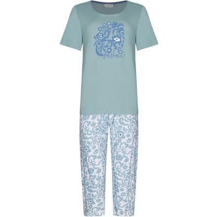 Pastunette - Pyjama - Stone Blue - Katoen - Blauw - Maat 48