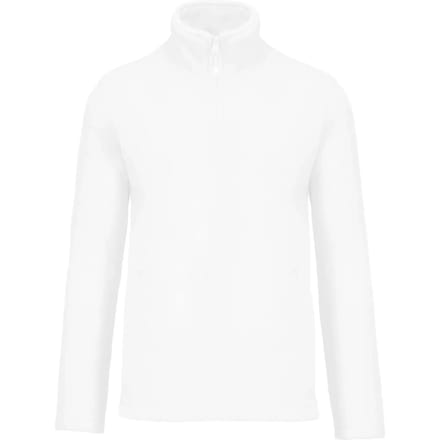 Fleecevest 'Enzo' met ritskraag merk Kariban maat M White