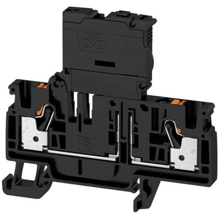 Weidmüller 2429870000 Zekering-serieklem 6.10 mm Spanveer Zwart 50 stuk(s)