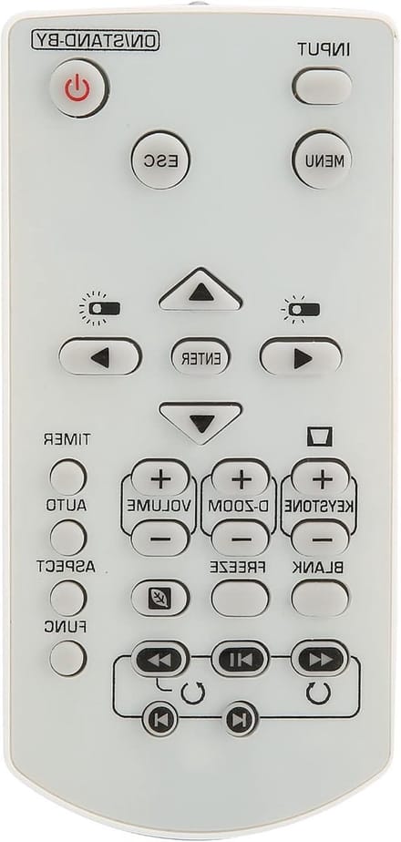 Projector Afstandsbediening - Universele Controller - Projector Bediening - Grote Knoppen Ergonomisch - 10 Meter Bereik - Zwart
