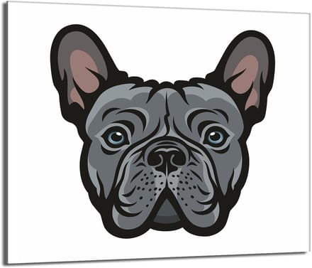 TMK ArtDeko - Snijplank - Glas - 60x52cm - Hond Motief