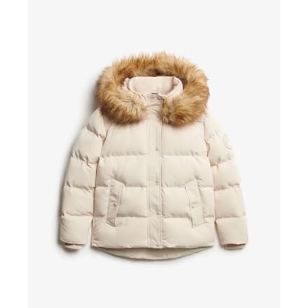 Superdry Everest Classic Puffer Jas Pink Grootte: 36