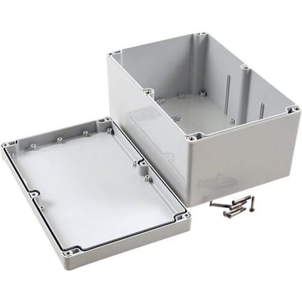 Hammond Electronics 1555VB2GY Universele behuizing 240 x 160 x 120 Polycarbonaat Grijs 1 stuk(s)