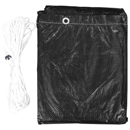 vidaXL - Tuinmeubelhoezen - 2 - st - met - 10 - oogjes - 325x90 - cm