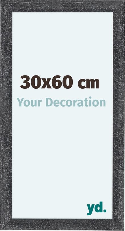 Your Decoration - Fotolijst 30x60 cm - MDF - Grijs Geveegd - Como