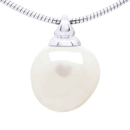 Halsketting Semi Rigid Echte Cultuurzoetwaterparel Barok 12-13 mm