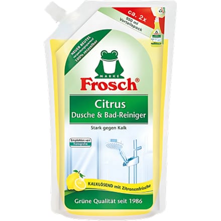 Frosch Citrus Douche- & Badkamerreiniger Navulzak – 950ml