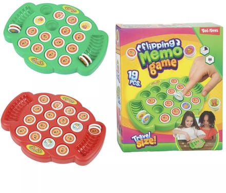 Memory geheugenspel reisformaat – Memo Flip Over – compact memory spel – kaartspel voor kinderen – reisspel