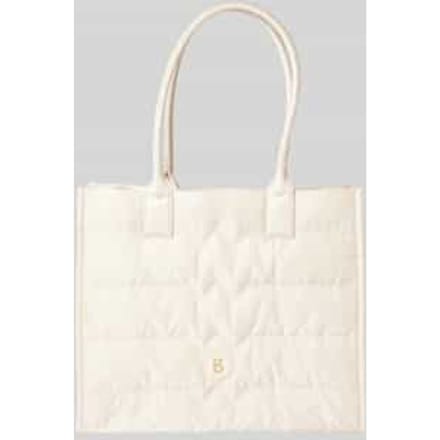 Handtas met labeldetail, model 'wallis'