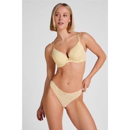 Hunkemöller String Marine Geel