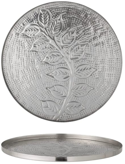 Bloomingville Dienblad metaal zilver Leila 30cm