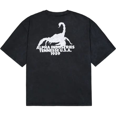 T-shirt met print op de rug Alpha Industries US Scorpion