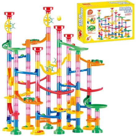 50-142 STUKS 3D Doolhof Bal Rol Speelgoed DIY Knikkerbaan Race Achtbaan Set Kerstcadeau Knikkerbaan Racebaan Bouwstenen Speelgoed voor Kinderen