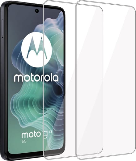 2x Geschikt voor Motorola Moto G35 - Screenprotector - Beschermglas - GuardCover
