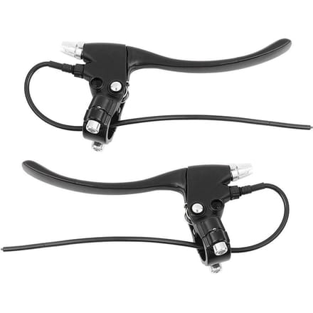 1 Paar Elektrische Fiets E-Bike Achterremhendel Stuurhandvatten Montage (Zwart) black