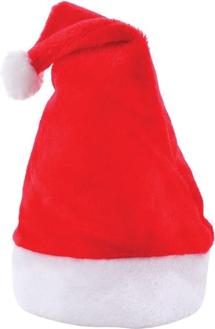 Benza Luxe Kerstmuts Bont - One Size - Rood