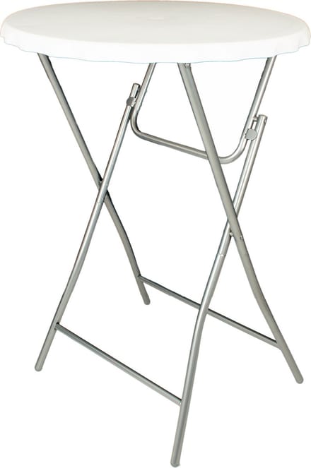 V-part - Statafel 3-delig- Wit - ∅80cm - inklapbaar - partytafel - bartafel