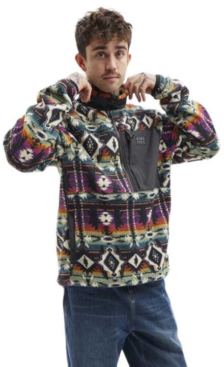 Hydroponic Rumble Fleece Met Halve Rits Veelkleurig XL Man