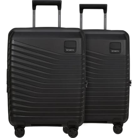Samsonite Intuo Expandable Spinner 55cm Duo Pack Black