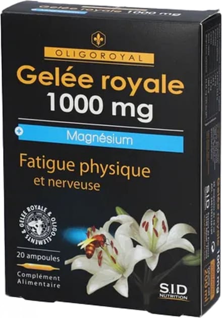 S.I.D Nutrition Oligoroyal Royal Jelly 1000 mg + Magnesium 20 Ampullen