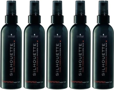 5X Schwarzkopf Silhouette Super Hold Pumpspray 200ml