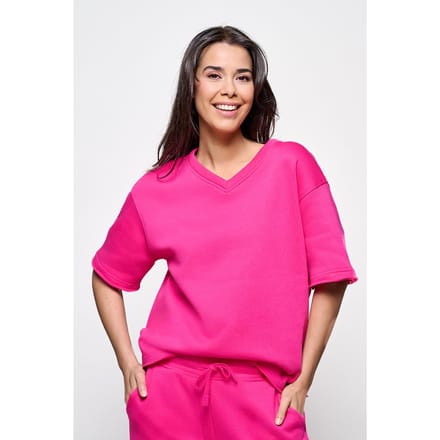 Caroline Tensen Emma Sweat Tee Fuchsia