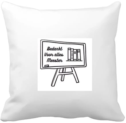 Akyol - bedankt voor alles meester Kussen hoes - Meester - meester - leraar - 40 bij 40 cm