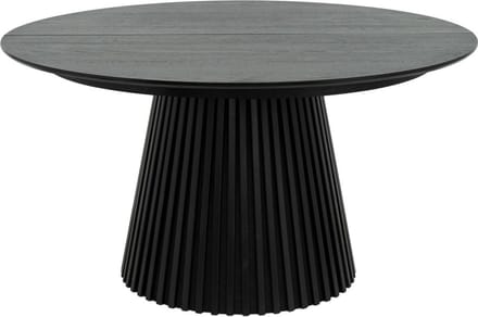 Giga Meubel Eettafel Svendborg - Uitschuifbaar Ø140-240cm - Zwart