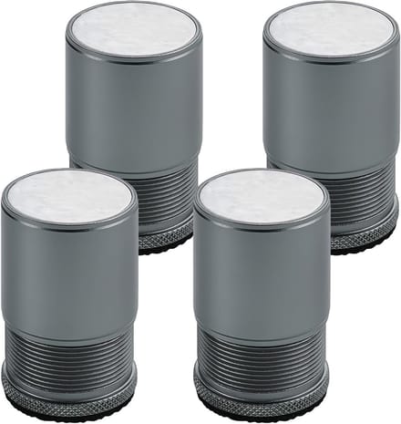 Verstelbare metalen meubelverhogers voor bed, stoel, tafel en kast - Hoogte 4.8cm-8cm, diameter 40mm, set van 4