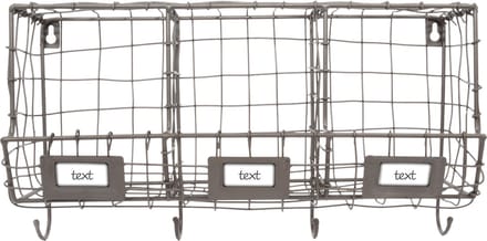 Esschert Design Wandrek Draad 39,8 X 21,7 Cm Staal Roestbruin