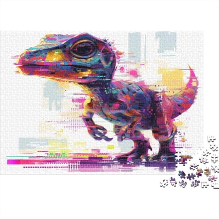Dinosaurus Puzzel - 1000 Stukjes - Creatieve Ontspanning - Duurzaam Karton - 75x50cm - Stijl-2