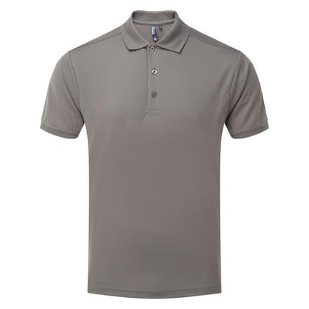 Premier Heren Coolchecker Poloshirt (Donkergrijs)