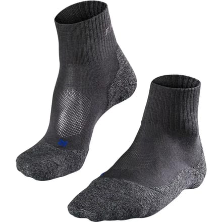 FALKE TK2 Cool Short anti-blaar dik lyocell functioneel materiaal wandelsokken dames grijs - maat 41-42